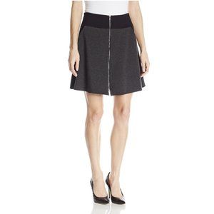 Kenneth Cole NY Gray & Black Thayer Zipper Skirt 4